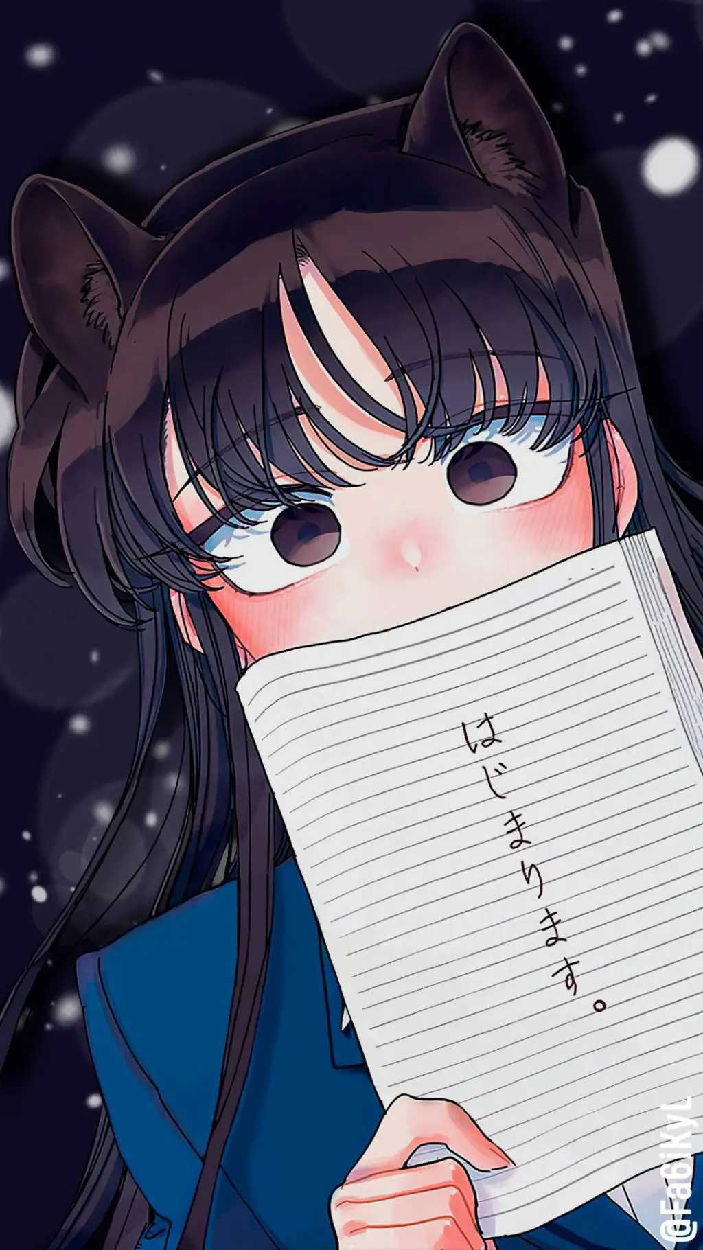 ai character: komi san background