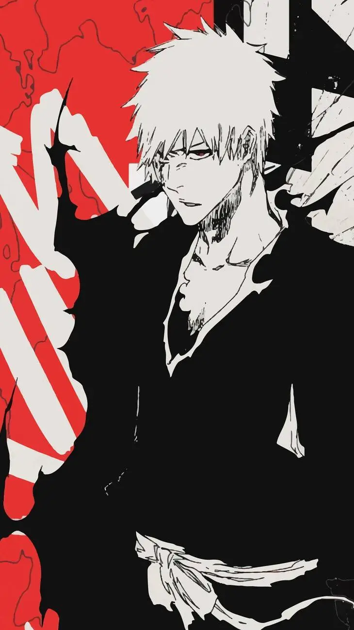 ai character: hichigo kurosaki  background