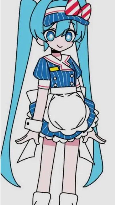 ai character: miku mesmerizer  background