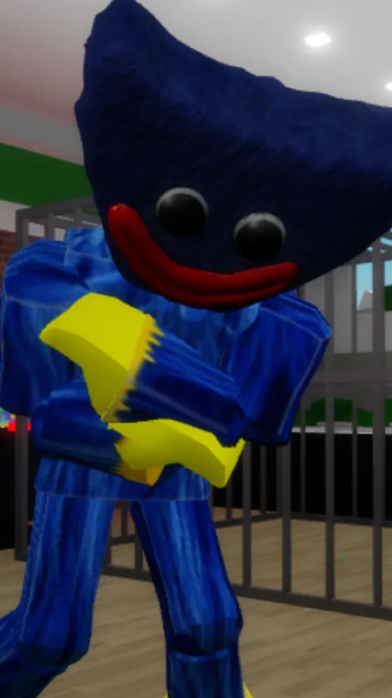ai character: Huggy wuggy background
