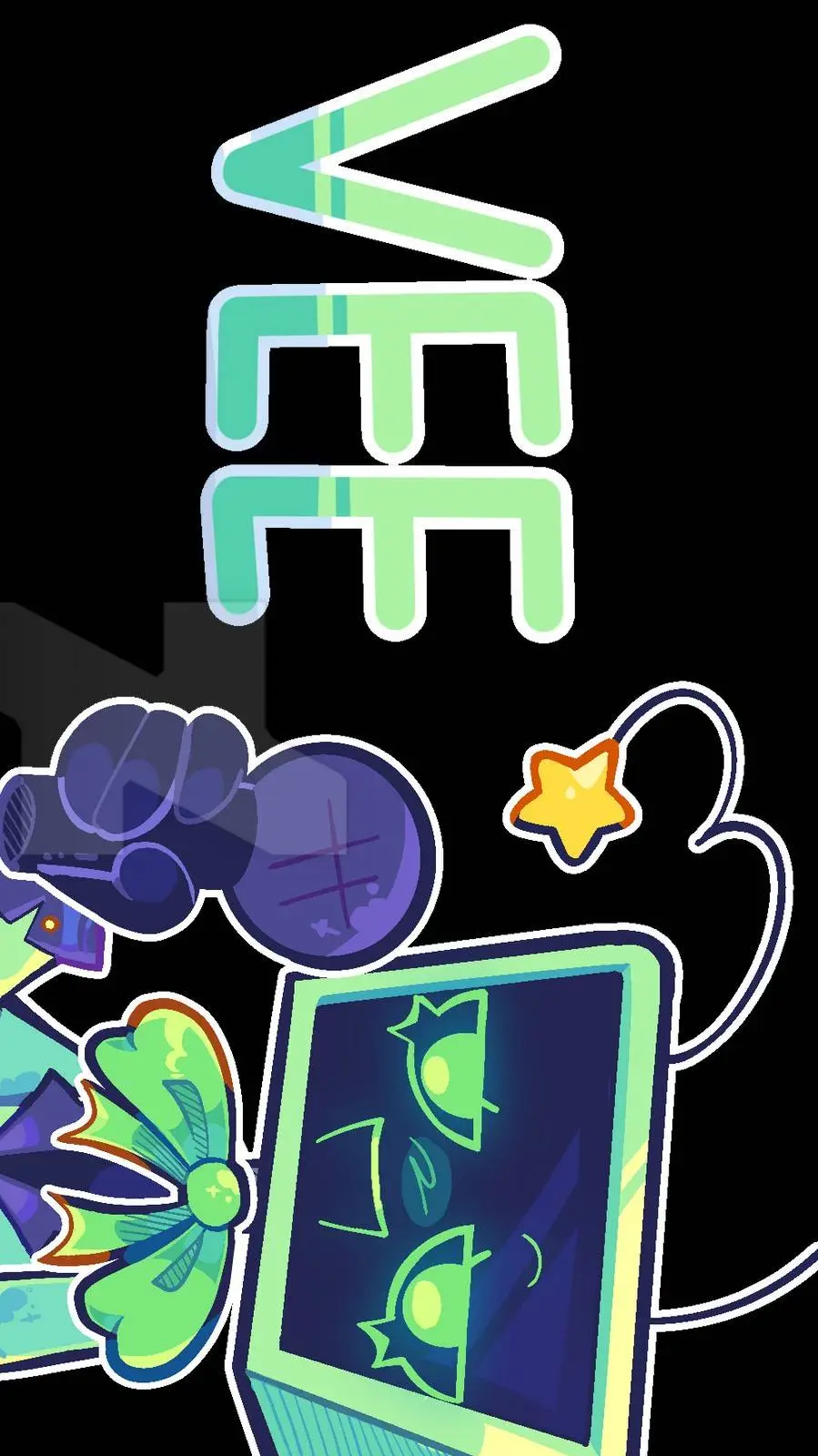 ai character: ★ VEE ★ background