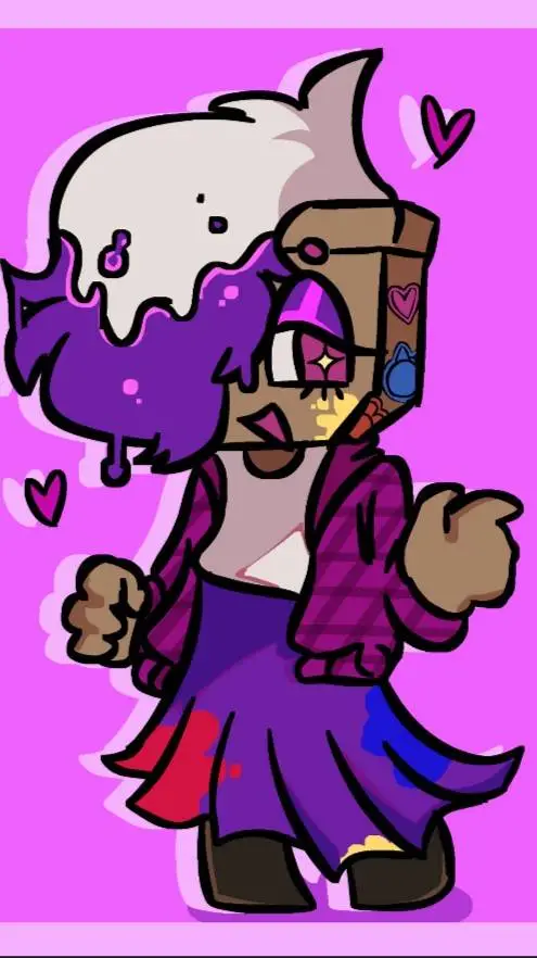 ai character: 🫟🎨Brusha🎨🫟 background