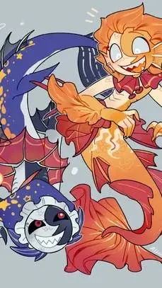 ai character: •{ mer Sun&Moon }• background
