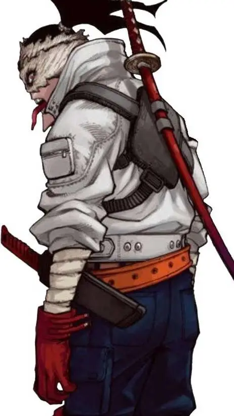 ai character: chizome akaguro  background