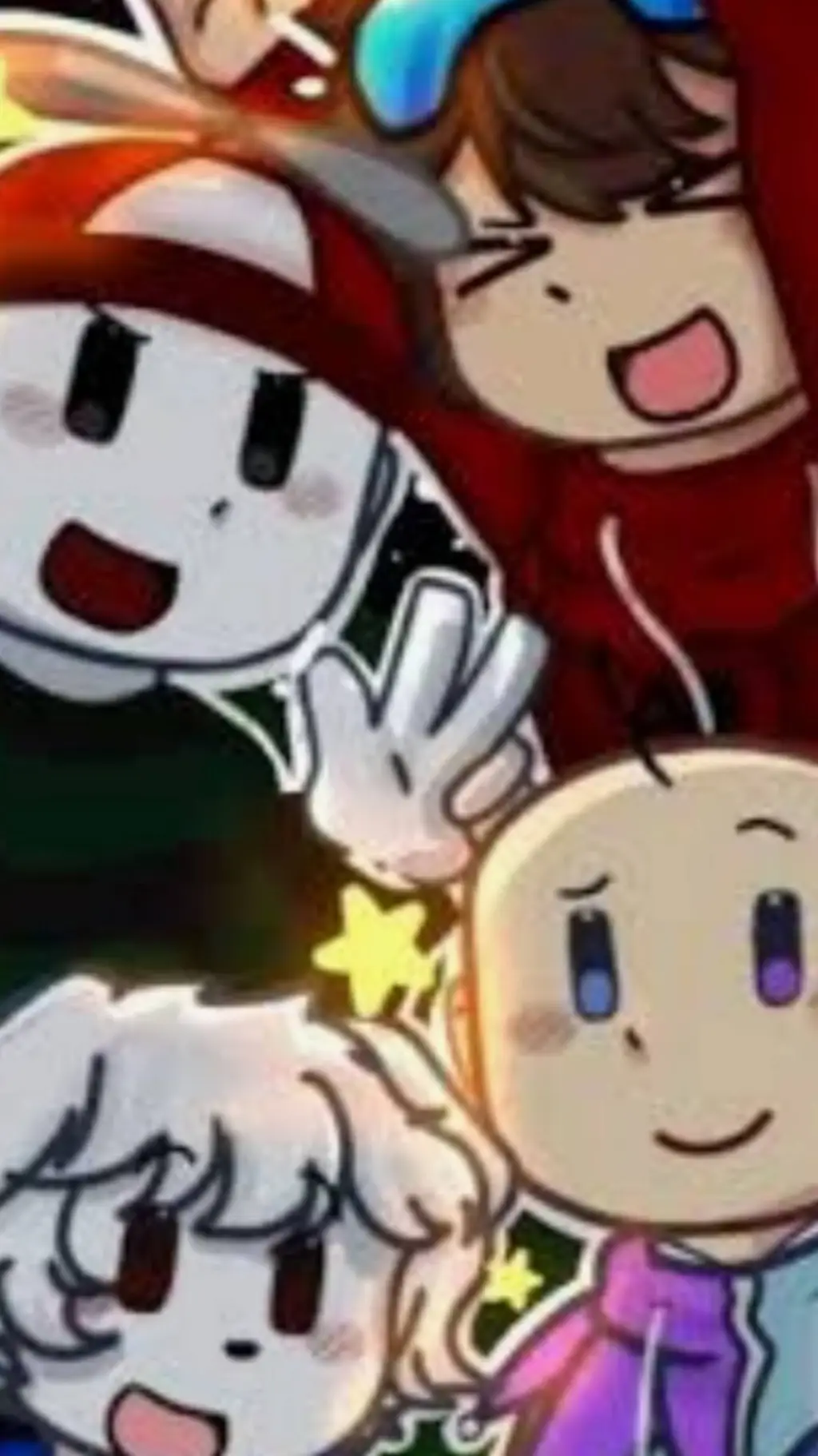 ai character: papupanas❤💙💚♡ background