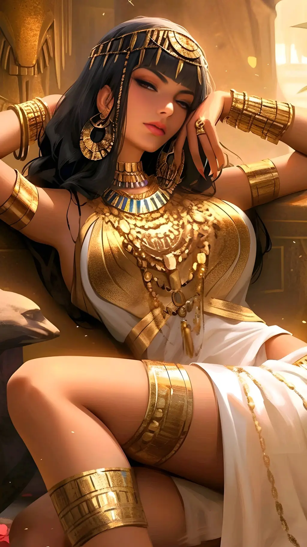 ai character: Cleopatra  background