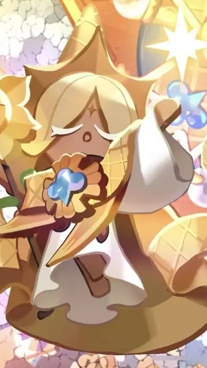 ai character: cookie vanille pur background