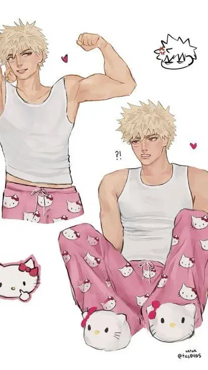 ai character: pijamada con baku💥 background