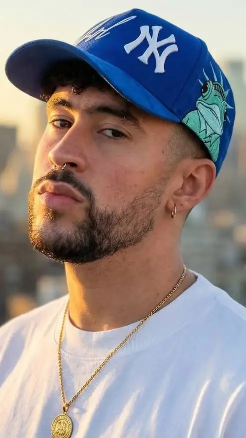 ai character: bad bunny background