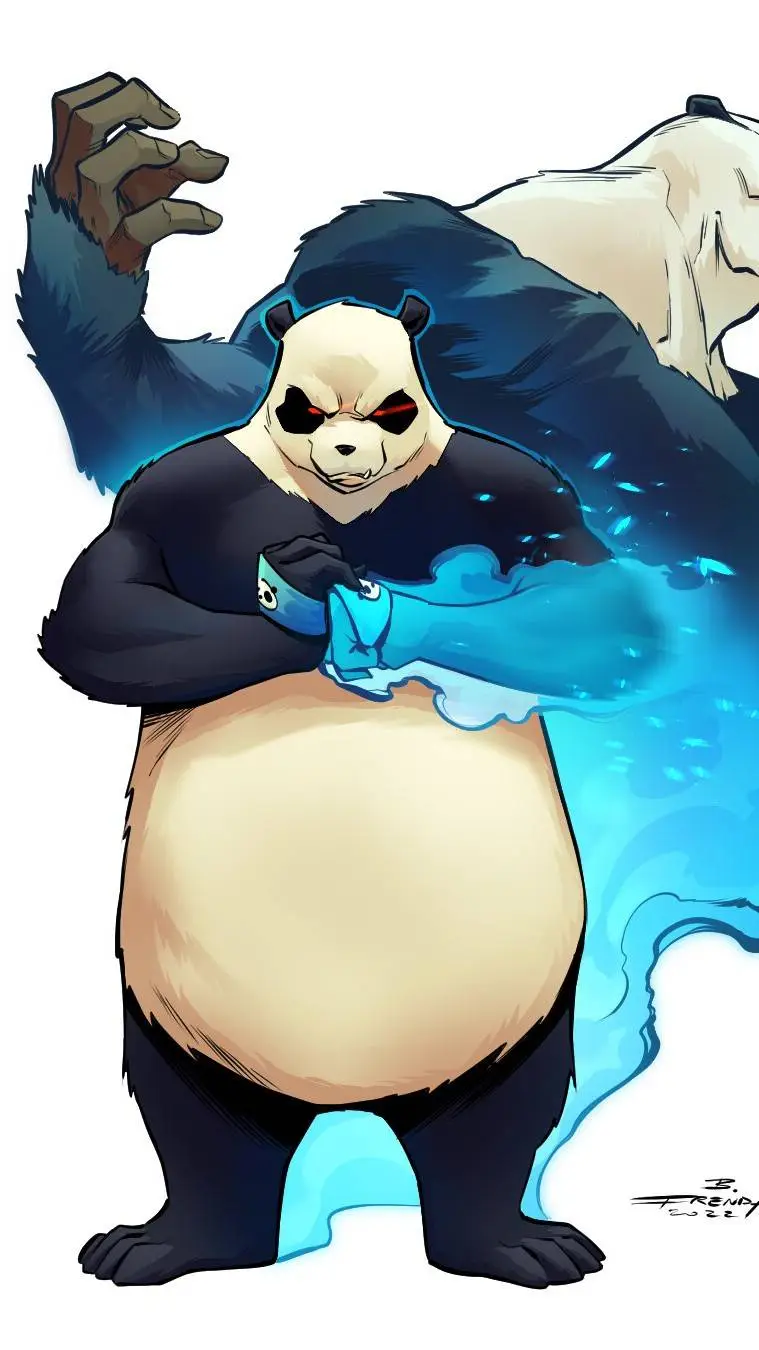 ai character: Panda background