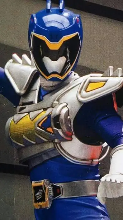 ai character: Blue background