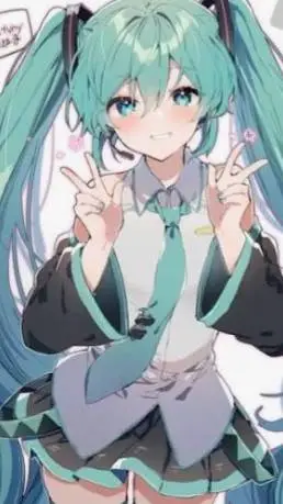 ai character: hatsune miku  background