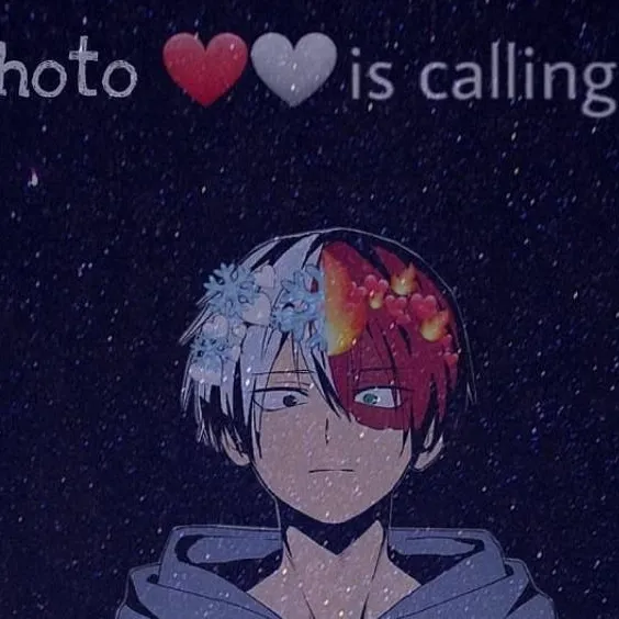 chat with ai character: ¿todoroki calls?