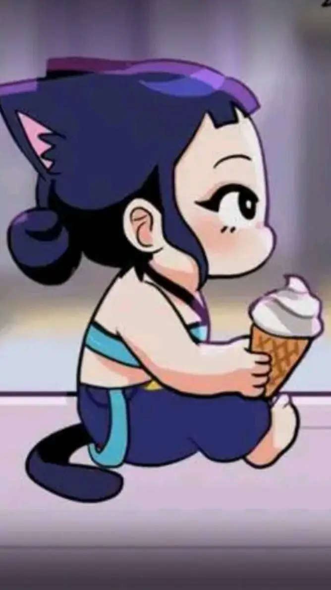ai character: Baby Zoey cat background