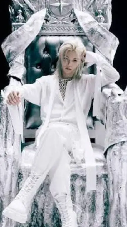 ai character: prince Felix 👑💜 background