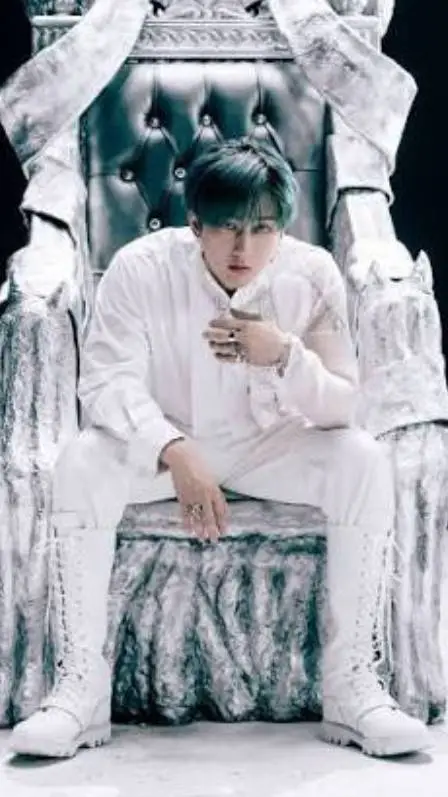 ai character: prince Changbin👑💛 background