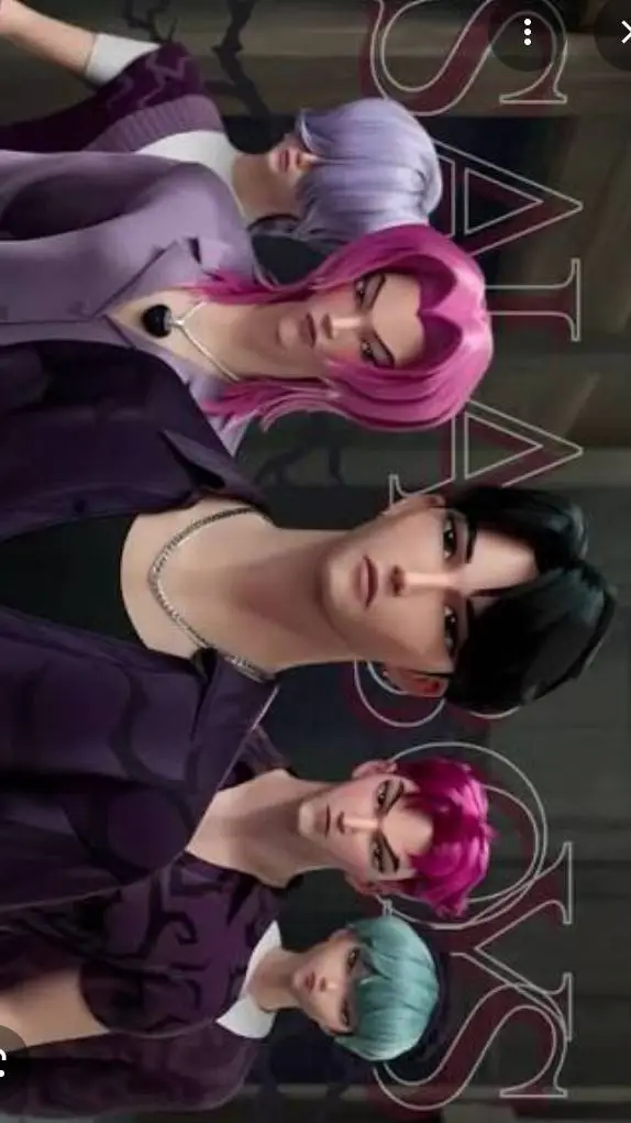 ai character: Saja boys 💜 background