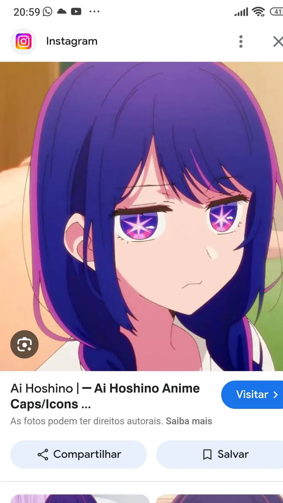 ai character: Ai Hoshino background