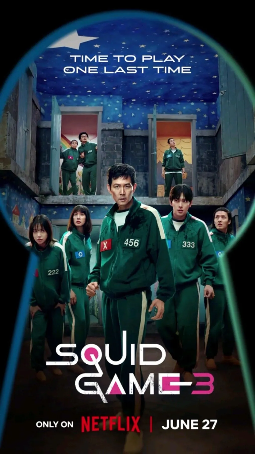 ai character: Squid game S3 background