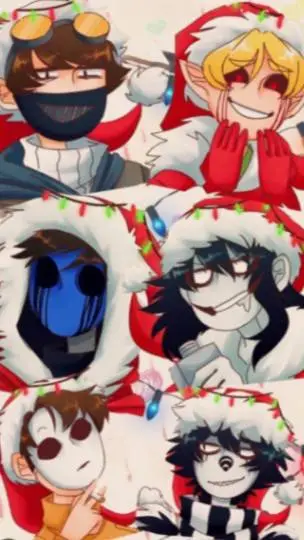 ai character: creepypasta xmas  background