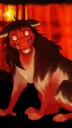 ai character: smile dog background