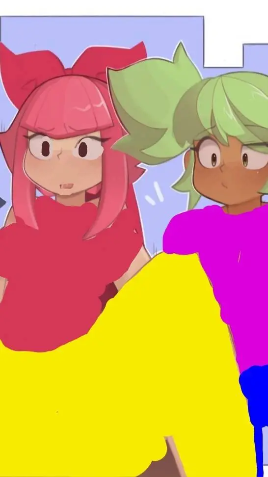 ai character: Melodie & mandy background
