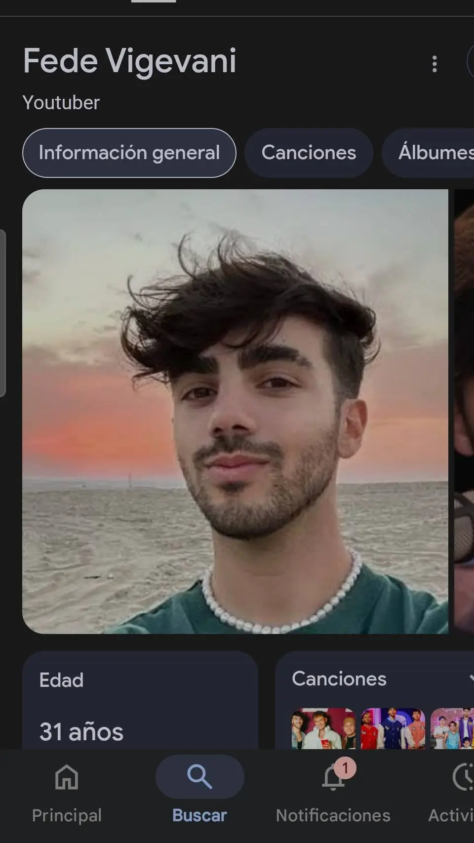 ai character: fede vigevani background