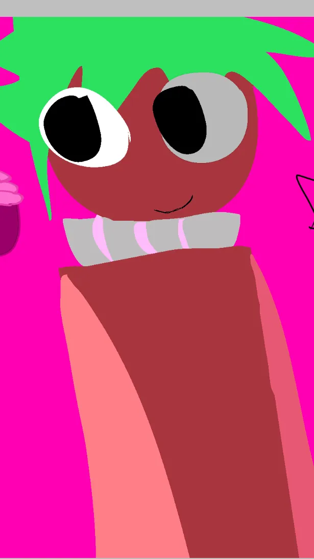 ai character: Sprout 🎀🍓 background