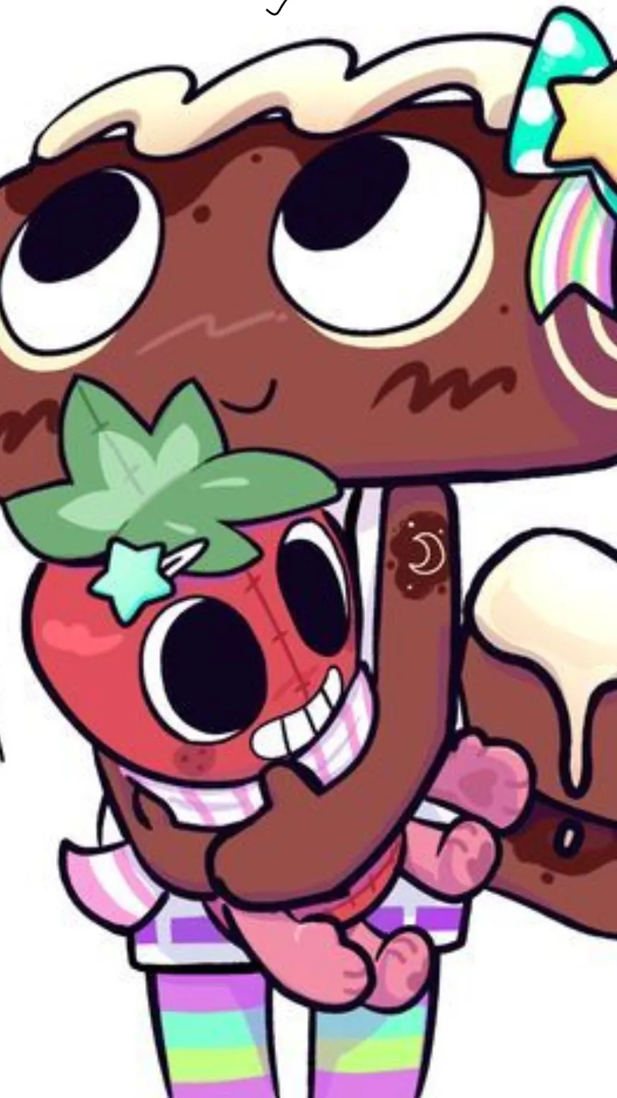 ai character: Fruitcake🥰🍓🍰 background