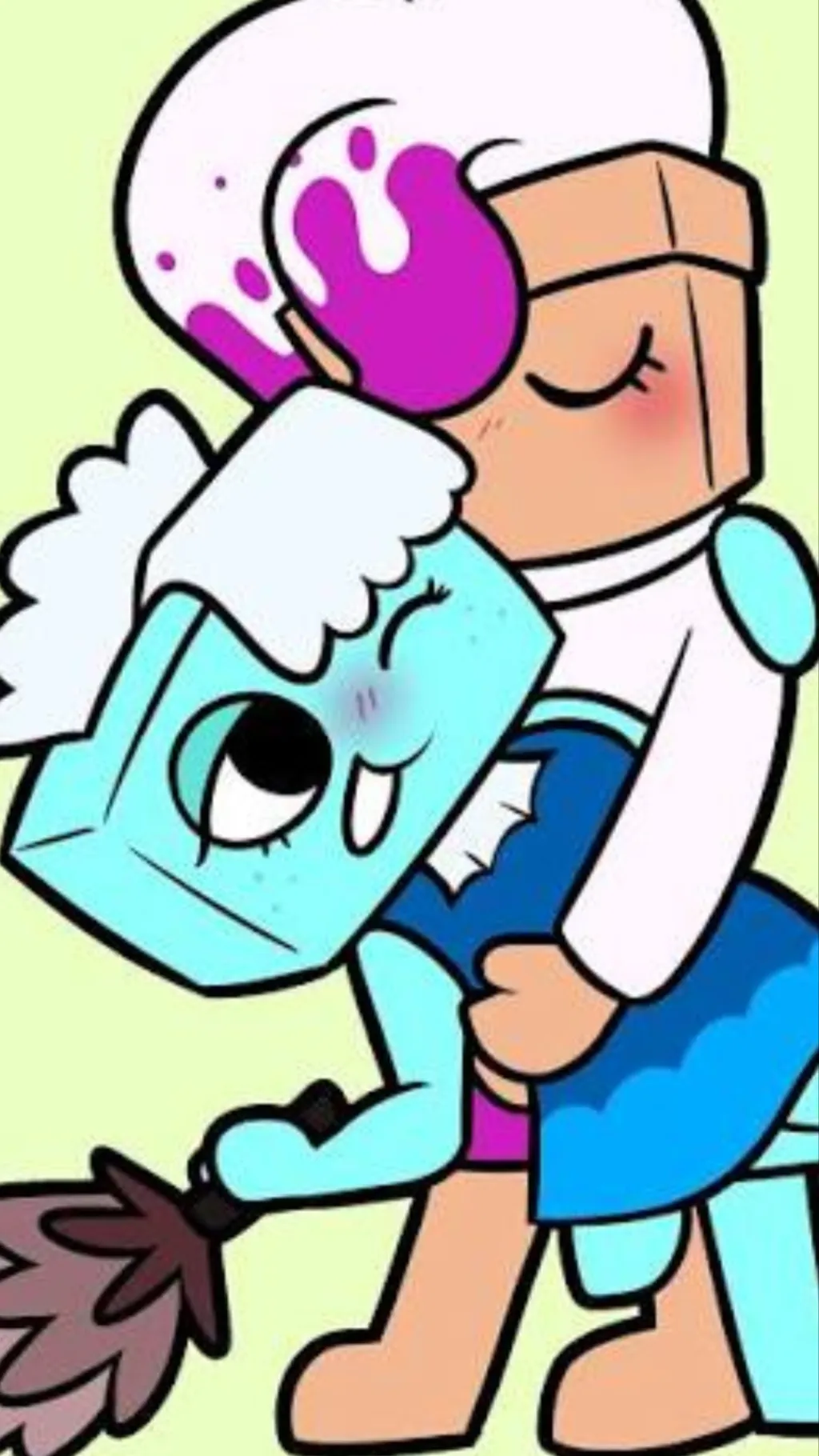 ai character: Tisha x Brusha background