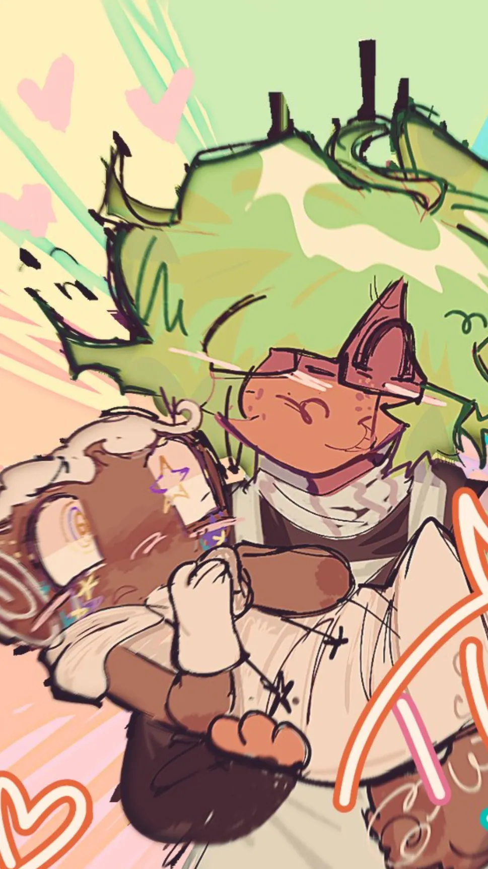 ai character: Fruitcake ^^ background