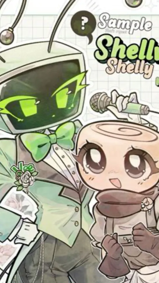 ai character: SHELLVISION🐚📺 background