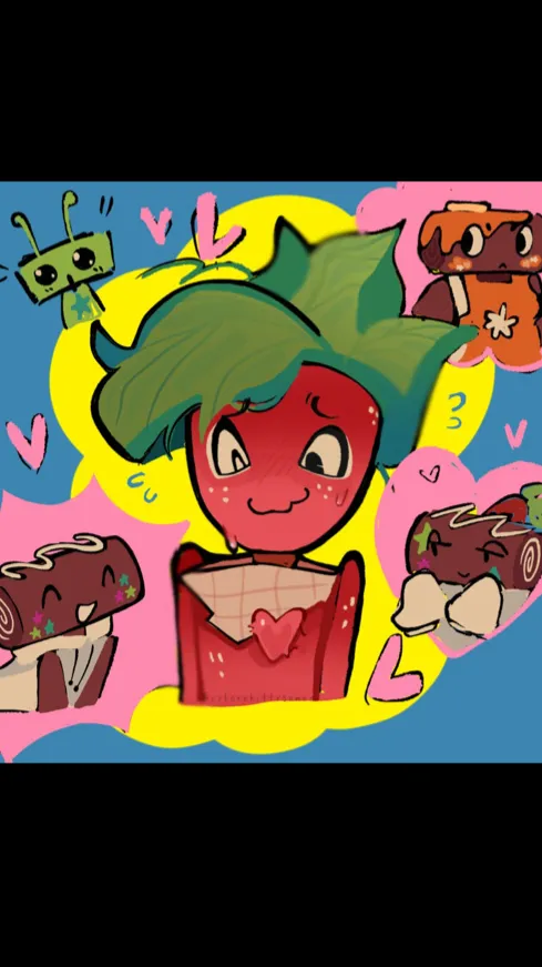 ai character: Berrycake🍓🍰 background