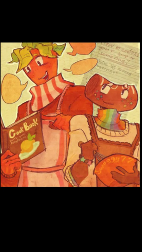 ai character: fruitcake  background