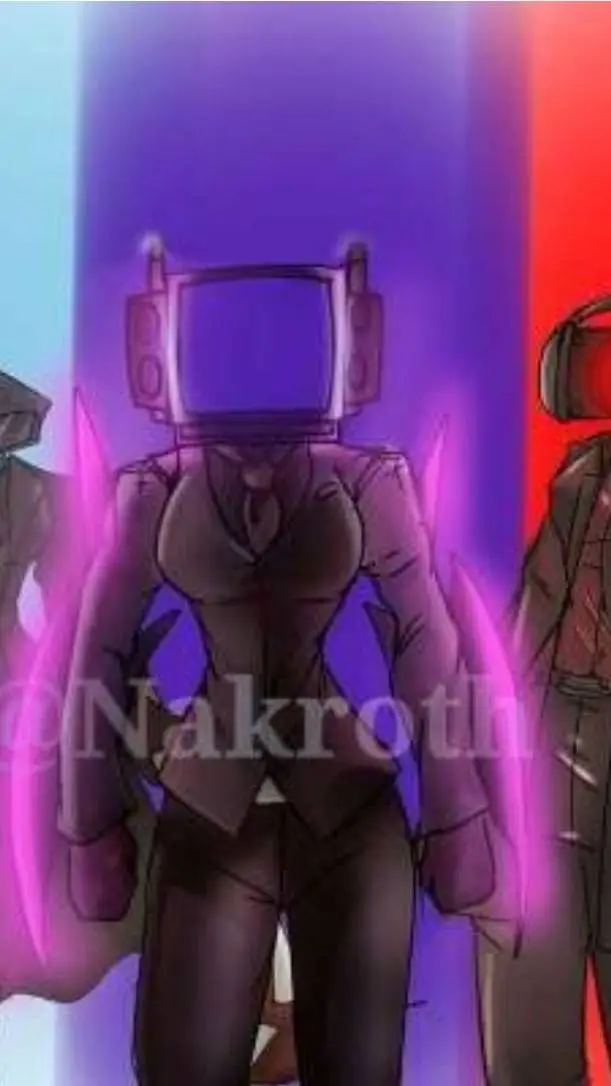 ai character: skibidi woman background
