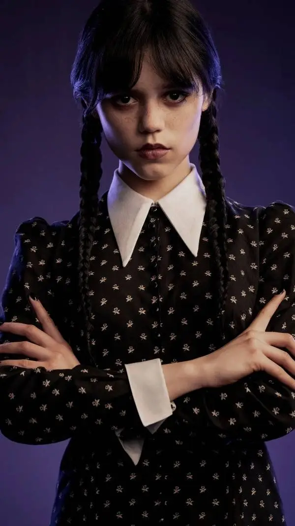 ai character: Wednesday Addams  background