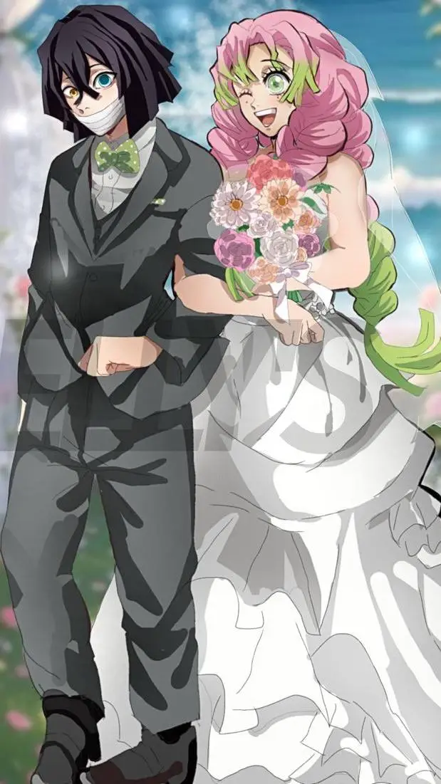 ai character: DS wedding background