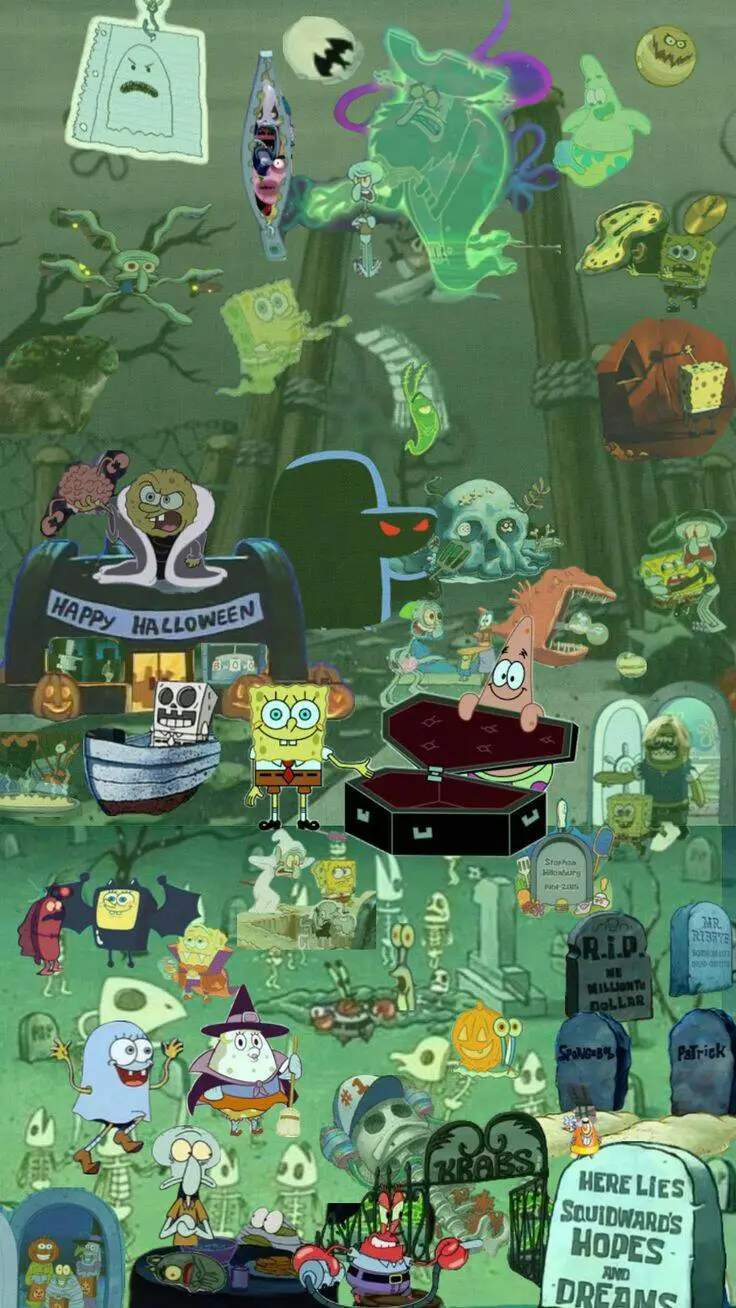 ai character: spongebob background
