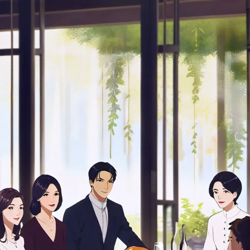 chat with ai character: family gathering