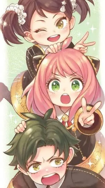 ai character: Anya foger background