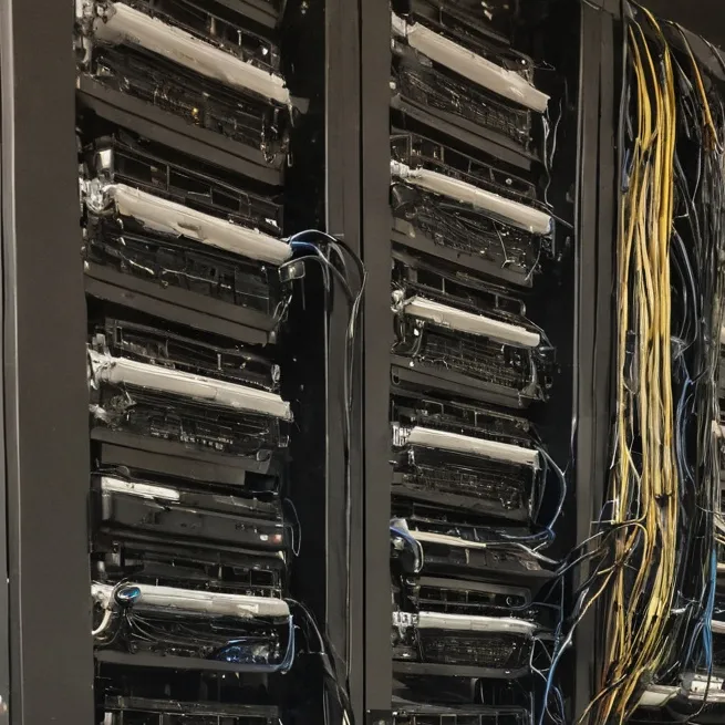 chat with ai character: Server room