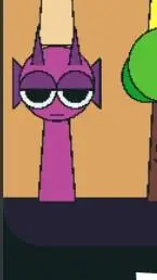 ai character: durple  background