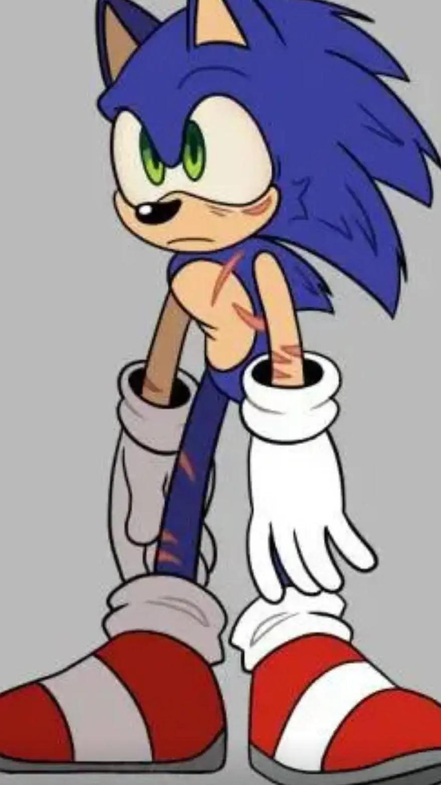 ai character: hungry hero SONIC  background