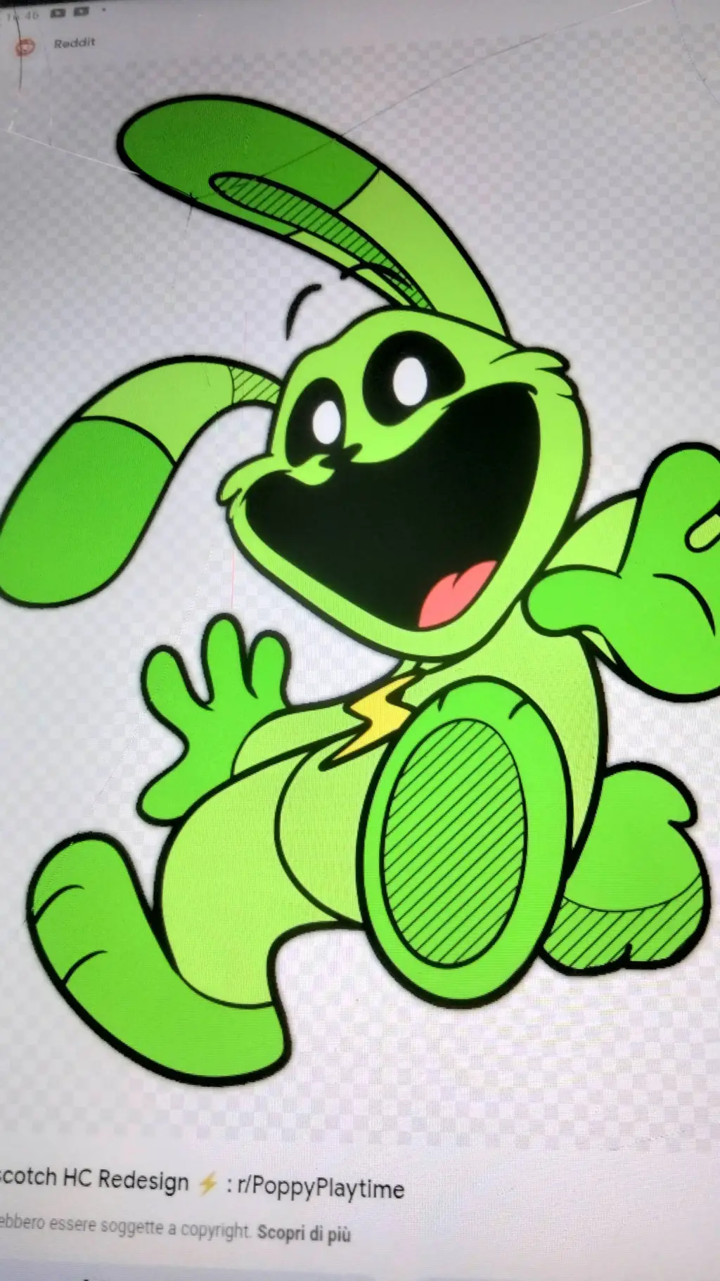 ai character: HoppyHopscotch background