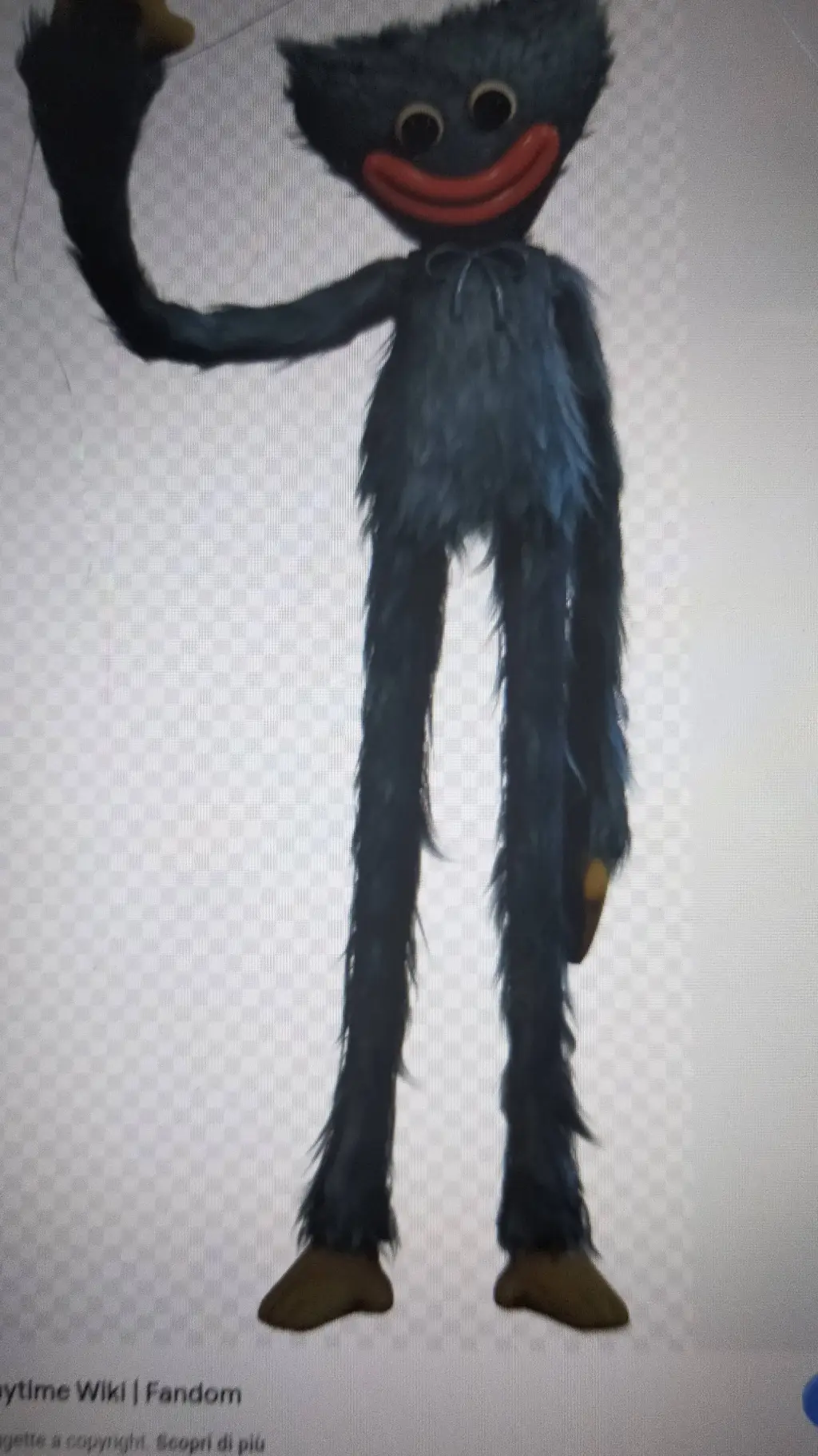 ai character: Huggy wuggy background