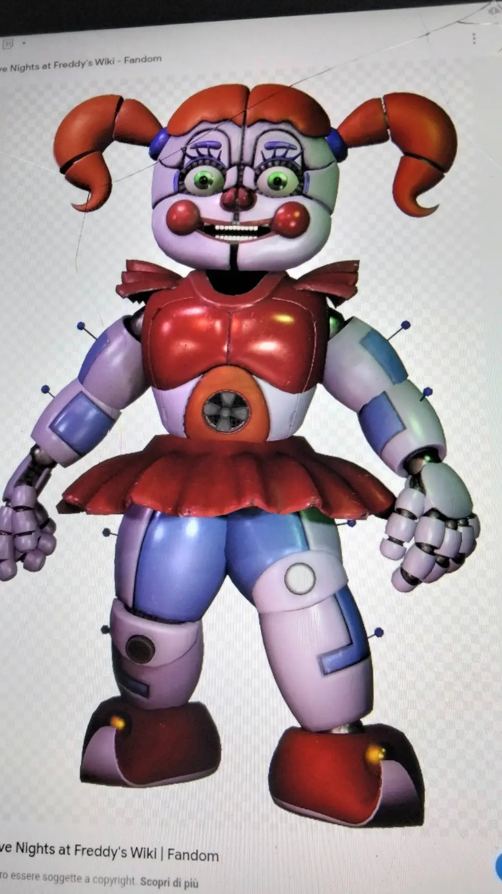 ai character: Circus baby background