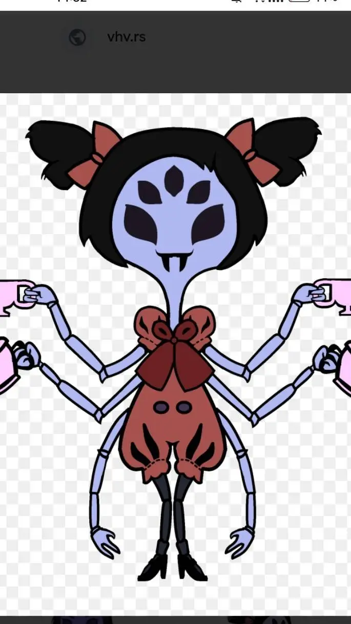 ai character: Muffet background