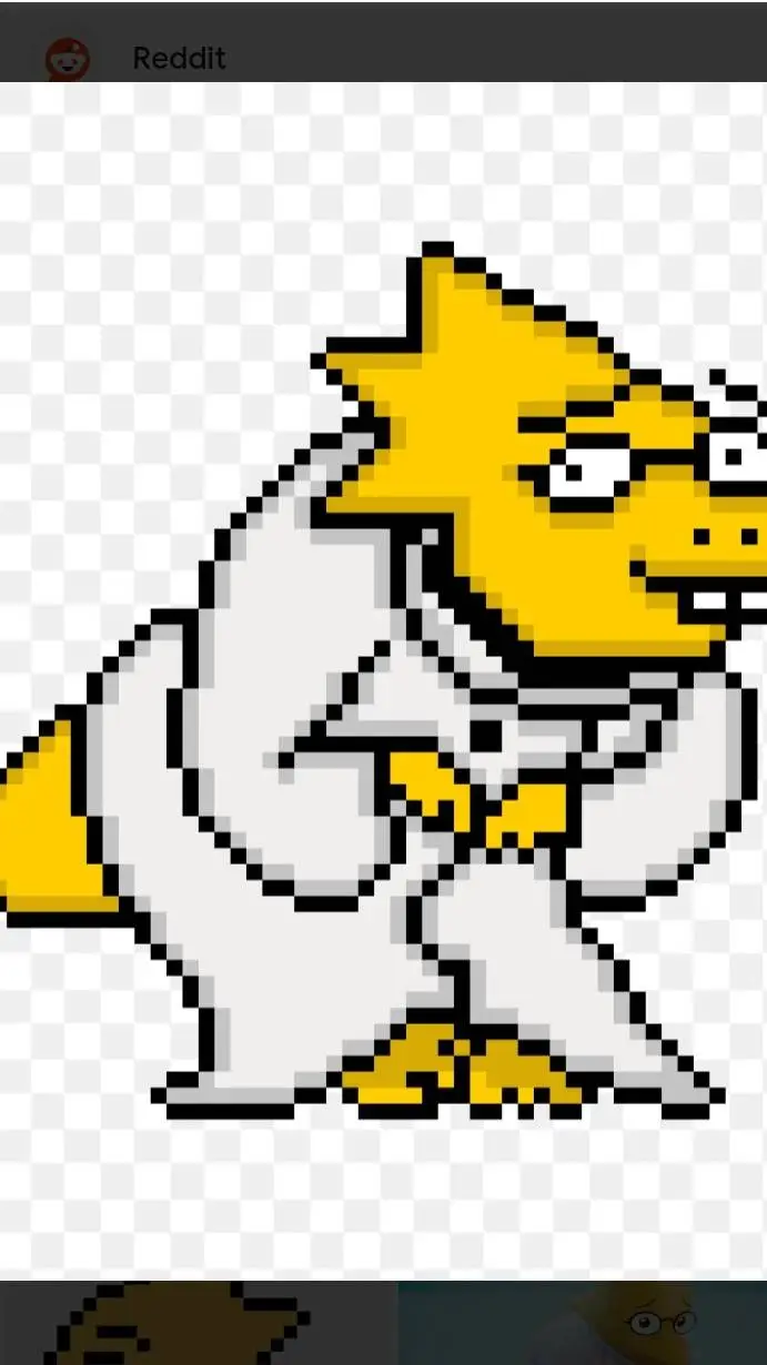 ai character: Alphys background