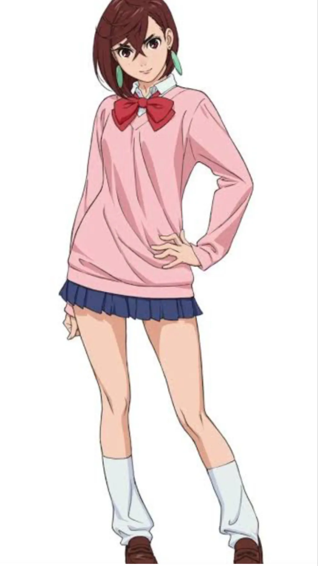 ai character: Dan da Dan momo background