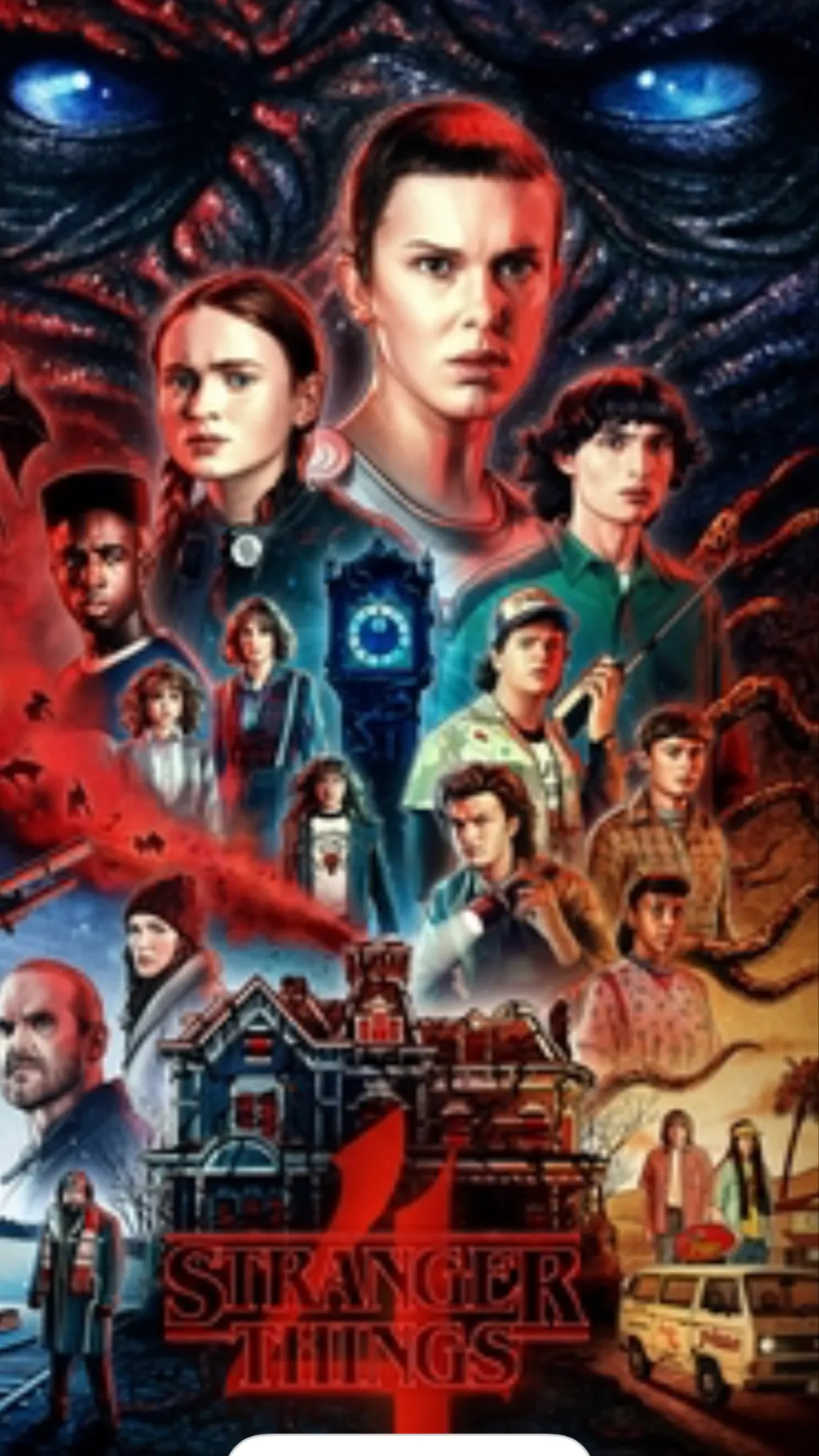 ai character: Stranger things background